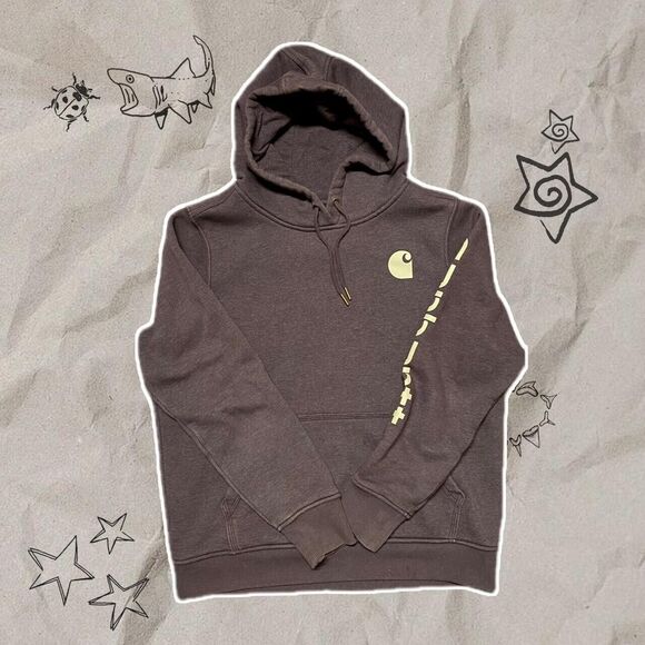 Carhartt Relaxed Fit Purple Hoodie - Size M - Picture 1 of 3